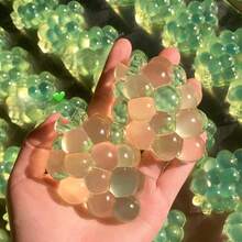 1个最新潮流创意水晶葡萄手工挤压减压玩具，完美礼物 - 生日礼物、理想礼物、惊喜礼物、节日礼物、季节性礼物、万圣节礼物、圣诞节礼物、游戏爱好者精致礼物、礼物、复活节礼物 - 彩色 - 查看 6