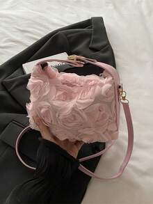This Petal-Shaped Handbag/Crossbody Bag Can Easily Hold Everyday Essentials And Also Makes A Wonderful Gift. - Multicolor - View 7