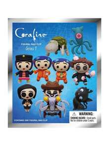 Coraline 1pc LAIKA Official Authorized Blind Bag PVC Keychain, Random 1 Cat/Squid Character, 3D Cute Backpack Charm Mini Figurine, Birthday Christmas Gift, Suitable For Family Friends Fans, Hobby Collection And Daily Decoration - Multicolor - View 7