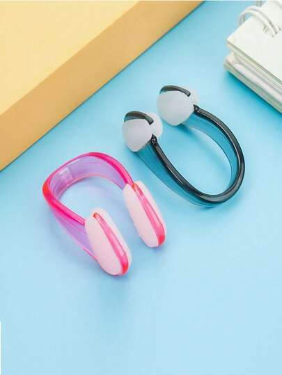 Bộ kẹp mũi và nút bịt tai bơi lội bằng silicon 2026, chống thấm nước và chống trượt, phù hợp cho người lớn và trẻ em, vật dụng cần thiết khi tập bơi, thiết kế chống trượt thoải mái, lý tưởng cho các hoạt động ngoài trời ở bãi biển, hồ bơi, hồ nước.