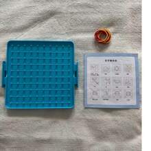 1st & 2nd Grade Plastic Pegboard, Elementary Math Geometry Shape Recognition, Double-Sided Learning Board, Multifunctional Educational Tool, Double-Sided Pegboard With Clock Face On One Side To Learn Time And Angles, Hands-On Peg Arrangement On The Other Side - Multiple - View 13