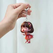 Colgante de muñeca linda de acrílico, adorno colgante para espejo retrovisor de coche, pequeño colgante de decoración interior - Modelo F - Ver 3