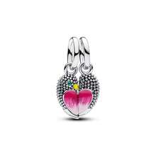 1 Pc Fashion Heart Butterfly Tulip Dangle Charm Silver Plated Fit Bracelet Necklace DIY Holiday Gift - Multicolor - View 9