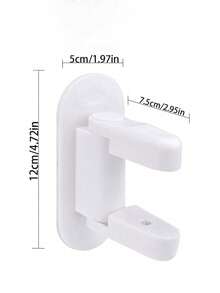 1pc ABS Door Lever Lock, Safety Lock To Prevent Pets From Opening, Home Use Protection Lock - White - View 6