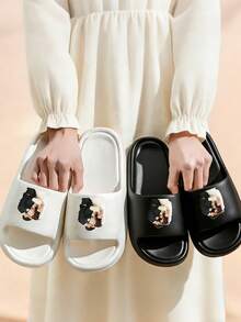 Personalized Custom Slides With Name/Text/ - Lightweight Beach Pool Shower Slippers Suitable For Women & Men, Machine Washable Summer House Shoes - Custom Gift Idea, Women Shoes - Multicolor - View 2