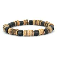 diffone 复古手工木珠手链 8mm 男士复古木质手链 时尚饰品 - 復古木頭手鍊 - 查看 14