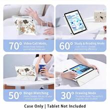 Painted Effect Acrylic Crystal Cover With Dog, Cake, Guitar Patterns, 3+Y Fold Anti-Bend, Compatible With Honor Pad 9/10, Honor GT 11.5inch/X9A/X9Pro, Matepad 11 Inch 2023/2022, Matepad Pro, Matepad 11.5 (2026), Apple 10th Generation/ 11 2025, Suitable For Back To School, Valentine's Day - Multicolor - View 5