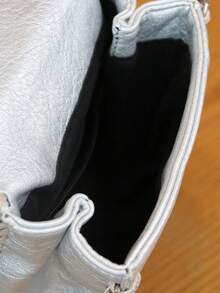 2026 Spring/Summer Fashion New Handbag, Mini Large Capacity Phone Bag, Lightweight Casual Portable Punk Style Niche Design Handmade Drawstring Chain Y2K Shoulder/Crossbody Small Bag - Multicolor - View 6