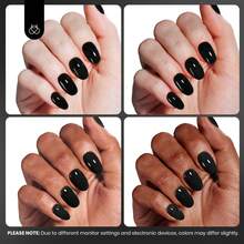 Beetles 15ml Hema Free Black Gel Polish – Silent Charm Audrey Color Long-Lasting Soak Off UV LED Glossy Manicure DIY Nail Art - 15Ml Hema-Free Silent Charm - 查看 6