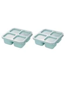 4-Compartment Reusable Food Storage Container, Candy Nut Airtight Lunch Box, Suitable For Meal Prep, Snack Making, Divided Bento Box, Ideal For School, Cafeteria, Home And Camping, Great For Teens And Office Workers, Back To School Essential - Multicolor - View 17