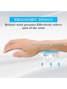 Soft Transparent Cloud Mouse Wrist Rest Pad, Ergonomic Silicone Wrist Pain Relief Mouse Wrist Support Pad With Gel Filling, Suitable For Office, School, Home, Laptop And Computer Mouse - View 5