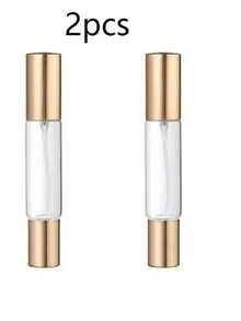 2个/3个装香水滚珠喷雾瓶 - 精油瓶 - 透明玻璃，可重复灌装喷雾瓶，便携式化妆品容器，多用途旅行香水瓶 - 彩色 - 查看 4