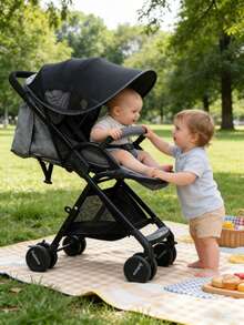 Tấm che nắng cho xe đẩy em bé, tấm che nắng cho xe đẩy, ghế ô tô, xe nôi, xe đẩy trẻ em, dù che nắng, tấm che mưa, mái che, mái hiên, tấm che nắng chống tia cực tím cho xe đẩy trẻ nhỏ - Mái che xe đẩy em bé - Xem 5