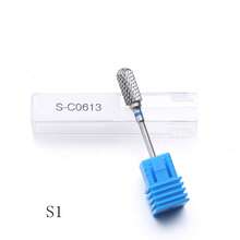 1/6 Đầu mài móng tay, 6 Mũi phay móng tay bằng cacbua, Đầu mài máy để loại bỏ acrylic hoặc gel trong làm móng, Mũi mài chuyên nghiệp 332 inch - Màu xanh lam - Xem 8
