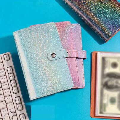 1本A6大容量收纳册 | 储蓄册，采用优质PU皮革制成，内含50页，可容纳100张纸币，适合存放纸币图片、邮票和银行卡 | 纪念钞收藏册 | 卡包零钱包，防水防污，色彩鲜艳，搭扣设计