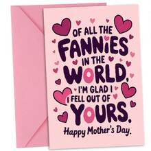 1张创意心形母亲节贺卡，附温馨祝福语，送给妈妈、继母、妻子的完美礼物，理想的母亲节礼物 - 套裝 - 查看 2