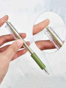 可伸缩多功能刀笔 - 重型金属刀头，手工打造，防滑硅胶手柄，哑光表面 - 按钮式刀片，哑光按压式陶瓷刀片笔刀 - 手工刀，精心打造的艺术工具，适用于学校、家庭、办公室和DIY项目 - 多色 - 查看 5