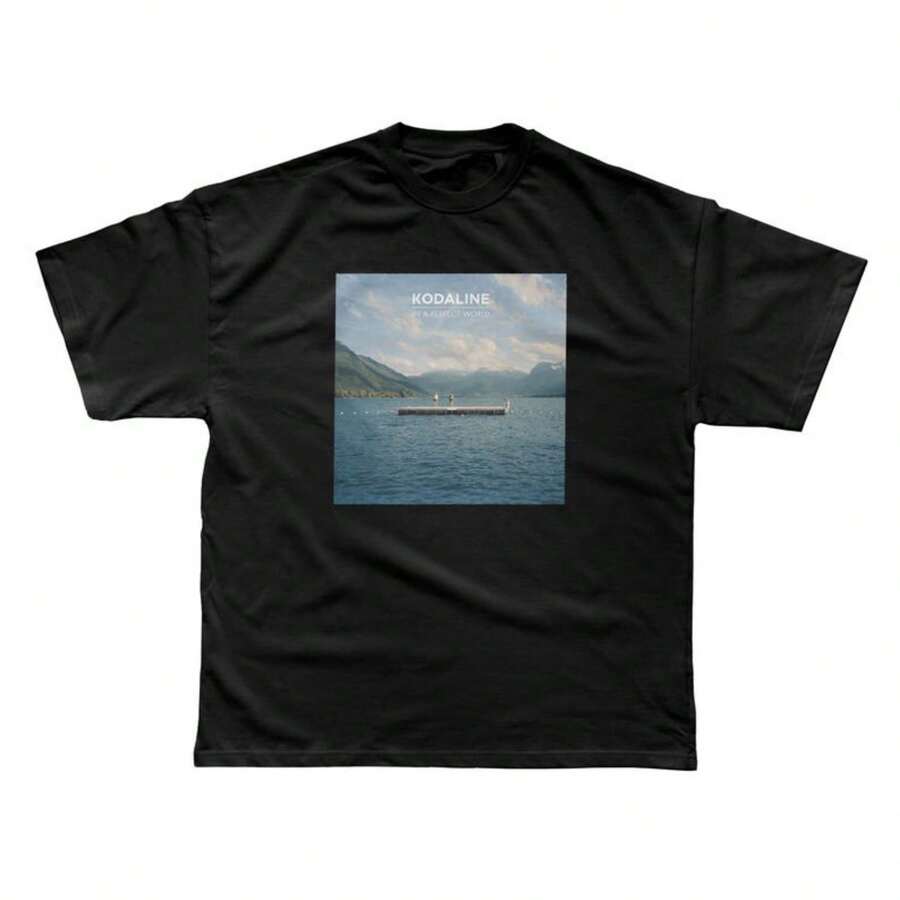 Camiseta unisex de lujo Kodaline - En un mundo perfecto - Negro - Ver 1