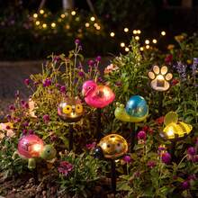 2/6pcs Solar Powered LED Animal Stake Lights, 2-In-1 Solar Animal Stake Lights For Pathway Lighting And Yard Decor - Multicolor - View 5