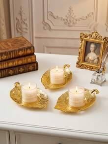 创意树叶烛台、烛托、金属树叶形底座，适用于户外庭院装饰、婚礼装饰烛台、办公室桌面装饰、烛光晚餐，营造室内氛围，也适用于婚礼、家庭聚会、派对、告别仪式和餐桌装饰等场合。 - 樹葉款 - 查看 5