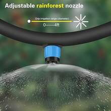 Garden Irrigation Tool Set, Including A Full-Circle Fountain Nozzle And Adjustable Eight-Hole Emitters, Equipped With Two Punch Tools, Made Of Plastic, Suitable For Irrigation Systems - Irrigation Drippers - View 6