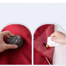 1pc Waterproof & Oil-Proof Canvas Apron - Butterfly Pattern, Adjustable, Fashionable Clothing, Stylish Kitchen Anti-Oil Scarf Suitable For Kitchen, Bathroom, Home - A - View 8