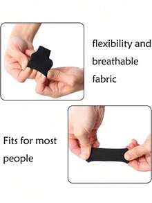 10pcs Multi-Color Finger Protectors, Help Relieve Dryness And Stress, Suitable For Work And Daily Activities. Made Of Soft Polyester Material To Care For Hands. - Multicolor - View 3