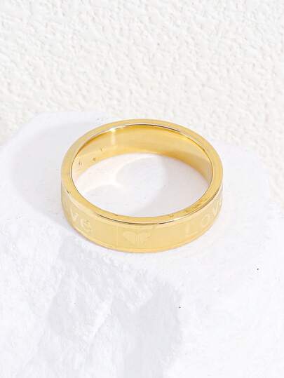 خاتم من الفولاذ المقاوم للصدأ بتصميم بسيط للرجال، تصميم قوي