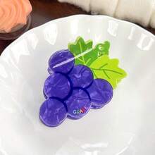 1个可爱甜美仿真水果卡通创意发爪夹，适用于马尾辫 - 彩色 - 查看 14