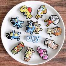 1set/12pcs Colorful And Fun Charms Featuring Bluey, Bingo, And Friends, Perfect For Room Decor, Ideal For DIY Projects, Creative Personalization, And Unique Gift Ideas For Bluey Fans,The Perfect Party Favors(Random Style) - Multicolor - View 7