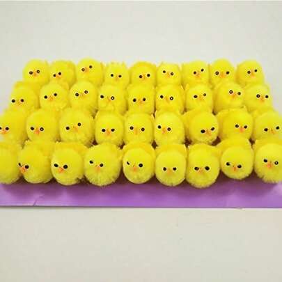 1.18 Inch Easter Chick Decorations, Suitable For DIY Crafts, Party Favors, Egg Decorations And Home Decor, Great For Easter Celebrations, Independence Day, Christmas And Other Holidays, Also Applicable For Christmas, New Year, Valentine's Day And Party Events