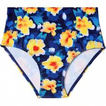 Girls Bathing Suit Size 2-10 Years - Cute Toddler Swimsuit Girl Adjustable One Piece Swimwear For Summer Beach Wear - 塗鴉橙花 - 查看 5