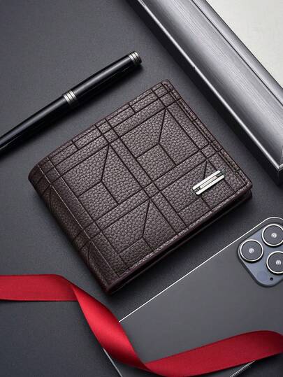 SHABILI محفظة رجالية قصيرة على الطراز الكوري، محفظة أعمال كلاسيكية ذات سعة كبيرة وفتحات متعددة للبطاقات، محفظة مال صغيرة، محفظة جلدية صغيرة، ضروريات السفر، هدايا عيد الأم، هدايا عيد الأم، هدايا عيد الميلاد، هدايا عيد المعلم، هدايا تخرج