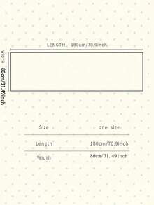 1条女士波西米亚水彩印花雪纺围巾，优雅的春秋季头巾，适合日常和户外穿着 - 墨綠色 - 查看 7