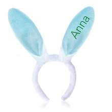 1pc Customized Name Rabbit Ear Headband Set, Easter Gift, Easter Headband, Easter Accessory, Customized Rabbit Ears - Multicolor - View 10