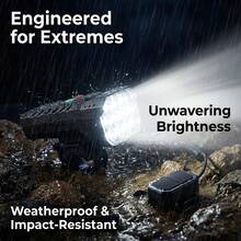 Luz delantera recargable para bicicleta 2 en 1 con timbre y bocina, lámpara LED de 12 luces para bicicleta de montaña - Multicolor - Ver 3