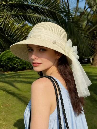 1pc 2026 New Outdoor Sun Hat For Women, Fashion Summer UV Protection Breathable Sun Visor Hat