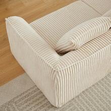 Sofas & Couches - Beige + Corduroy + Foam + 2 Seat - View 6