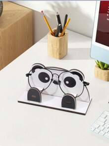 1个创意动物造型时尚眼镜收纳架，可拆卸木质桌面眼镜展示架，动物造型眼镜整理架，梳妆眼镜架 - 動物 - 查看 2