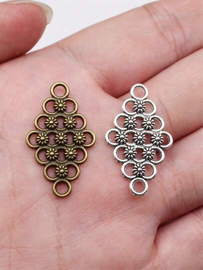 12pcs 29x17mm Motif Connector Charms For DIY Bracelet Making Necklace Making Jewelry Making Handmade Craft Findings