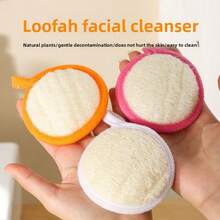 天然丝瓜络海绵，去角质沐浴刷，加厚清洁工具 - 洗臉撲(直徑8CM) - 查看 4