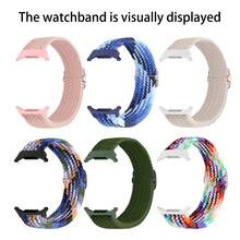 适用于三星 Galaxy Watch Ultra 47mm 的可调节尼龙编织运动表带及配件 - 彩色 - 查看 12