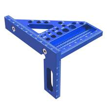 Aluminum Alloy Square Protractor, Woodworking Oblique Triangle Ruler And Angle Marking Device, 45/90 Degree Precision Industrial Measuring Tool, 3D Multi Angle Measuring Ruler, Metric System, Angle Marking Device With Positioning Pin, Suitable For Engineers And Carpenters - Metric System - View 10