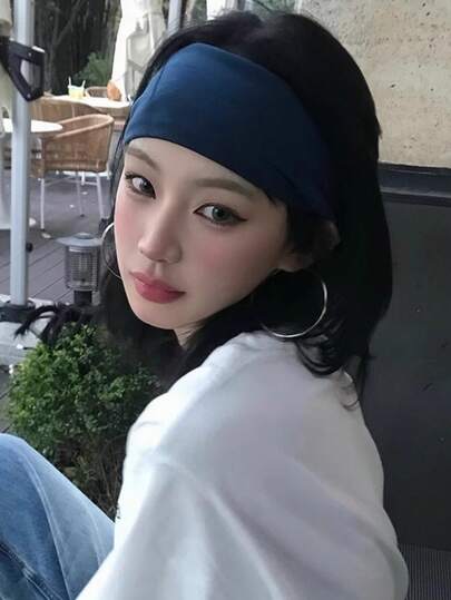 1pc Sports Sweat Absorbent Headband, Running Fitness Headwrap