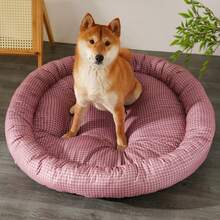 1 chiếc đệm tròn chống thấm nước, chống dính, chống nước tiểu cho thú cưng, phù hợp cho chó và mèo mọi mùa, đệm ấm áp và thời trang cho chó/mèo. - Màu tím - Xem 5