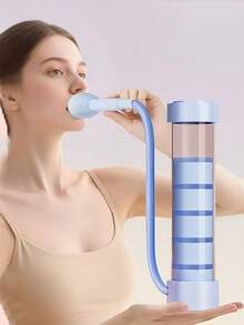 1pc Portable Breathing Dumbbell, Abdominal Exercise Lung Capacity Abdominal Muscle Waistline Pelvic Floor Muscle Facial Core Training Tool, Home Fitness Equipment, Adjustable Breathing Trainer (Facial And Abdominal Muscle Training) - Pink/Blue | Lung Capacity, Core Abdominal And Pelvic Floor Muscle And Exercise Equipment | Portable Home Fitness Equipment, Summer Essential - A - View 7