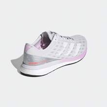Adidas Giày chạy bộ nữ FW2213 thoáng khí, chất liệu lưới, kiểu dáng thời trang, thích hợp cho mùa xuân/hè. - Màu xám/trắng/tím nhạt (dạng số thực) - Xem 3