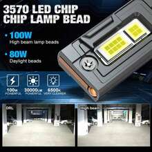TOAUTO 2 bóng đèn H15 100W chiếu sáng ban ngày, thích hợp cho xe Audi - A - Xem 2