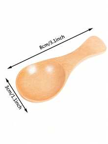 3pcs Ice Cream Spoons, Wooden Spoons For Tea, Milk Powder, Ice Cream, Desserts, Small Spoons, Rice Spoons, Spatulas, Wooden Spoons, Jam Spoons - Multicolor - View 7