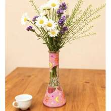 1个26厘米高玻璃花瓶，发光玻璃瓶礼品 - 查看 2